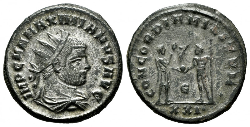 Maximianus Herculius. Antoninianus. 293-294 AD. Cyzicus. (Ric-V 607). Anv.: IMP ...