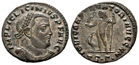 Licinius I. Follis. 316-317 AD. Thessalonica. (Spink-15214). Rev.: IOVI CONSERVATORI. Ae. 3,62 g. XF/Almost XF. Est...25,00. 


 SPANISH DESCRIPTIO...