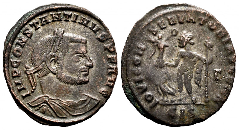 Constantinus I. Follis. 313 AD. Siscia. (Spink-15969). Rev.: IOVI CONSERVATORI A...