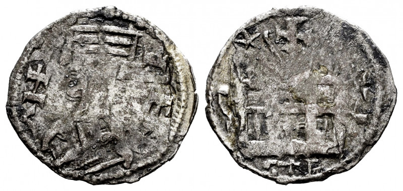 Kingdom of Castille and Leon. Alfonso VIII (1158-1214). Dinero. Mintmark: Stars....