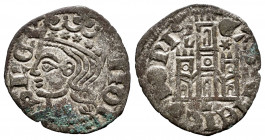 Kingdom of Castille and Leon. Sancho IV (1284-1295). Cornado. Leon. (Bautista-430.7). Ve. 0,83 g. L and stars above the towers of the castle and L bel...