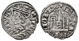 Kingdom of Castille and Leon. Sancho IV (1284-1295). Cornado. Murcia. (Bautista-431.1). Ve. 0,63 g. II y estrela sobre las torres. Almost VF. Est...40...