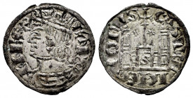 Kingdom of Castille and Leon. Sancho IV (1284-1295). Cornado. Sevilla. (Bautista-432.2). Ve. 0,75 g. S on the door and star on both sides of the centr...