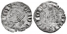 Kingdom of Castille and Leon. Alfonso XI (1312-1350). Cornado. Cuenca. (Bautista-473.1). Ve. 0,61 g. Bowl under the castle and star above the towers. ...