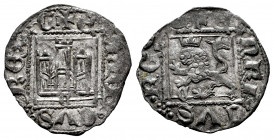 Kingdom of Castille and Leon. Enrique II (1368-1379). Noven. Zamora. (Bautista-676.13). Ve. 0,73 g. C below the castle. C in front of the lion. Choice...