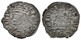 Kingdom of Castille and Leon. Juan I (1379-1390). Cornado. Burgos. (Bautista-741). Anv.: IOA+NISºRE. Rev.: + CASTELLE : E LEGIONI. Ve. 0,80 g. With B ...