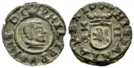 Philip IV (1621-1665). 2 maravedis. 1664. Cuenca. (Cal-131). (Jarabo-Sanahuja-M223). Ae. 0,51 g. Almost XF. Est...35,00. 


 SPANISH DESCRIPTION: F...
