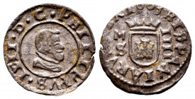 Philip IV (1621-1665). 4 maravedis. 1663. Madrid. S. (Cal-237). (Jarabo-Sanahuja-M454). Ae. 0,78 g. Choice VF. Est...20,00. 


 SPANISH DESCRIPTION...