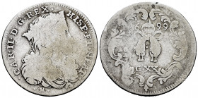 Charles II (1665-1700). 1699. Naples. AG/A. (Vti-182). Ag. 4,08 g. F. Est...25,00. 


 SPANISH DESCRIPTION: Carlos II (1665-1700). 1 tari (20 grana...