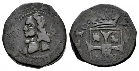 Philip V (1700-1746). Treseta. (17)24. Mallorca. (Cal-8). Ae. 4,88 g. Choice F. Est...35,00. 


 SPANISH DESCRIPTION: Felipe V (1700-1746). Treseta...