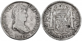 Ferdinand VII (1808-1833). 8 reales. 1819. México. JJ. (Cal-1334). Ag. 26,69 g. Almost VF/Choice F. Est...60,00. 


 SPANISH DESCRIPTION: Fernando ...