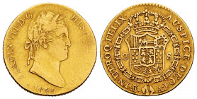 Ferdinand VII (1808-1833). 2 escudos. 1826. Madrid. AJ. (Cal-1632). Au. 6,65 g. Flat edge at 6 o´clock. Almost VF. Est...280,00. 


 SPANISH DESCRI...