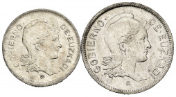 Civil War (1936-1939). Complete series. 1937. Euzkadi. (Cal-14, 15). 1 y 2 pesetas . Est...25,00. 


 SPANISH DESCRIPTION: Guerra Civil (1936-1939)...