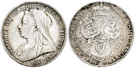 United Kingdom. Victoria Queen. 2 shillings. 1898. (Km-781). Ag. 11,20 g. Almost VF/VF. Est...20,00. 


 SPANISH DESCRIPTION: Gran Bretaña. Victori...