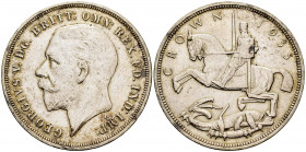 United Kingdom. George V. 1 crown. 1935. (Km-842). Ag. 28,25 g. XF. Est...40,00. 


 SPANISH DESCRIPTION: Gran Bretaña. George V. 1 crown. 1935. (K...