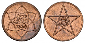 Morocoo. 1 Muzuna. 1330 H. (Km-Y#26). Ae. 1,05 g. Mint state. Est...40,00. 


 SPANISH DESCRIPTION: Marruecos. 1 Muzuna. 1330 H. (Km-Y#26). Ae. 1,0...
