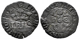 Portugal. D. Joao I (1385-1433). 1/2 real of 10 Soldos. (Gomes-18.01). Ae. 0,91 g. Roundel to the right of the crown. VF. Est...50,00. 


 SPANISH ...