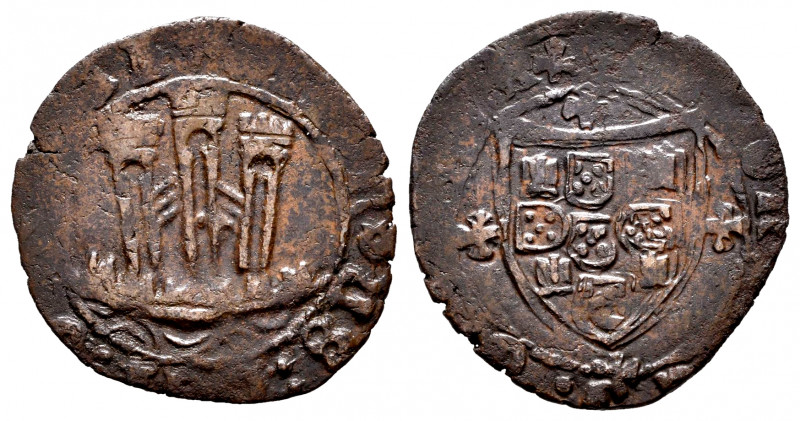 Portugal. D. Afonso V (1438-1481). Ceitil. (Gomes-12.01). Ae. 2,32 g. Tall tower...