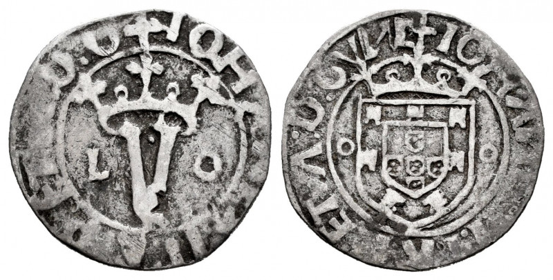 Portugal. D. Joao II (1481-1495). Vintém. Lisbon. (Gomes-14.23). Ag. 1,73 g. Alm...