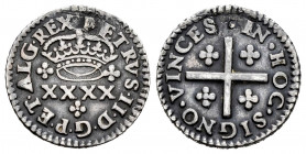Portugal. D. Pedro, Prince Regent (1667-1683). 2 Vintens. (Gomes-24.01). Ag. 1,78 g. Plugged hole. Choice VF. Est...25,00. 


 SPANISH DESCRIPTION:...