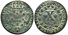 Portugal. D. Joao V (1706-1750). 10 reis. 1736. (Gomes-34.18). Ae. 11,00 g. Choice VF. Est...40,00. 


 SPANISH DESCRIPTION: Portugal. D. Joao V (1...