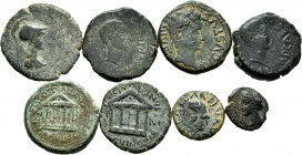 Lot of 8 bronze coins from Cartagonova. TO EXAMINE. Choice F/Almost VF. Est...100,00. 


 SPANISH DESCRIPTION: Lote de 8 monedas de bronce de Carta...
