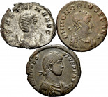 Lot of 3 Antoninians. TO EXAMINE. Choice VF. Est...50,00. 


 SPANISH DESCRIPTION: Lote de 3 antoninianos. A EXAMINAR. MBC+. Est...50,00.