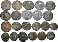 Lot of 22 coins from the Roman Empire. Variety of mints and emperors such as: Galienus, Honorius, Arcadius and Constantius II. Ae. TO EXAMINE. Choice ...