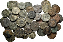 Lot of 51 coins of the lower Empire. Great variety of emperors, mints and values. Includes some scarce. Ae. TO EXAMINE. Almost F/VF. Est...160,00. 
...