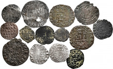 Lot of 14 coins from the Middle Ages to the Austria House. Variety of types, mints (Burgos, Cuenca, Seville, Murcia) and Kings. Ve / Ag. TO EXAMINE. A...