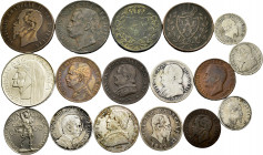 Italy. Lot of 17 coins, 5 from the Vatican (4 silver and 1 bronze) and 12 from Italy (5 silver and 7 bronze). TO EXAMINE. F/Choice VF. Est...70,00. 
...