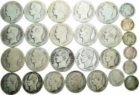 Venezuela. Lot of 27 Venezuelan silver coins, 14 of 2 bolivars, 5 of 1 bolivar, 8 of 1/2 bolivar. TO EXAMINE. Almost F. Est...60,00. 


 SPANISH DE...