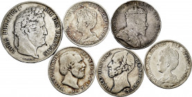Lot of 6 silver world coins. TO EXAMINE. F/Almost VF. Est...80,00. 


 SPANISH DESCRIPTION: Lote de 6 monedas mundiales de plata. A EXAMINAR. BC/MB...