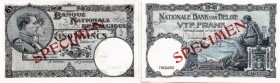 BELGIEN. Banque Nationale de Belgique. 5 Francs o. J. / ND. SPECIMEN ohne Datum und ohne Signatur / No date and no signature. Entsprechend der Ausgabe...