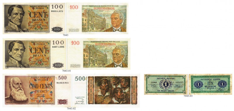 BELGIEN. Banque Nationale de Belgique. 100 Francs 1954, 20. November. 100 Francs...