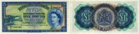 BERMUDAS. British Government. Bermuda Government. 1 Pound 1966, 1. Oktober. Pick 20d. Rand: Minimale Flecken / Margin: minimal stains. I / Uncirculate...