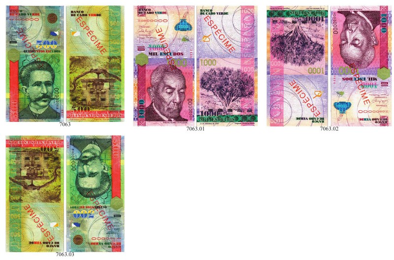 CAP VERDE INSELN. Republik. Banco de Cabo Verde. 500 Escudos 2007, 25. Februar &...