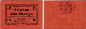 DEUTSCHLAND NOTGELD. Notgeld der Deutschen Inflation. Berneck im Fichtelgebirge. Lot 1917. Januar. 10 Pfennige (12). 25 Pfennige (9). 50 Pfennige (11)...