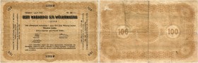 ESTLAND. Republik. Eesti Wabariigi 5 % Wôlakohustus. 100 Marka 1919, 1. Juni. Beidseitiger Druck / Both sides print. Pick 9A. Selten / Rare. -IV / Abo...