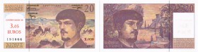 FRANKREICH 5. REPUBLIK (1958-). Banque de France. 1997. (2001). 20 Francs = 3,05 Euros. Pick -. Sehr selten / Very rare. I / Uncirculated.
Spezielle ...