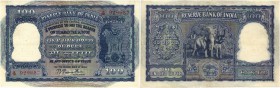 INDIEN. Republik Indien. Reserve Bank of India. 100 Rupees o. J. / ND (1957-62). Pick 42b. Nadellöcher / Pin holes. -II / about extremely fine.