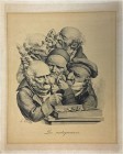 DIVERSE LÄNDER. Stiche. o. J. / ND. Berühmter Stich des 19. Jahrhunderts. "Les Antiquaires". Selten / Rare. II / Extremely fine.