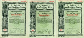 DEUTSCHLAND. Deutsches Reich - Reichsschuldenverwaltung - Germania. I. Kriegsanleihe, 1915 Februar, Schuldver­schreibung, 1915, Berlin. Los: 3 untersc...