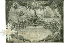 VOR 1800. Spanische Handelsgesellschaften. Real Compania de San Fernando de Sevilla. 250 Reales, 1748, Sevilla. Ganzkupferstich auf Kalbspergament und...