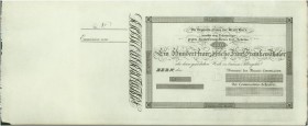 SCHWEIZ. Banken, Finanz und Versicherungen. Deposito-Cassa der Stadt Bern. Banknote 100 Französische Fünf-Frankentaler, ca. 1832, Bern. Blankett / Uni...