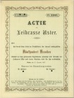 SCHWEIZ. Banken, Finanz und Versicherungen. Leihcasse Uster. Namenaktie Fr. 500.-, 1887, Uster. Blankett. Selten / Rare. Vorzüglich / Extremely fine....