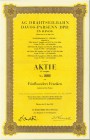 SCHWEIZ. Eisenbahnen / Bergbahnen / Trams etc. Drahtseilbahn Davos-Parsenn (DPB). Aktie Fr. 500.-, 1960, Davos. IV. Ausgabe. Vorzüglich / Extremely fi...