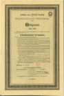 SCHWEIZ. Eisenbahnen / Bergbahnen / Trams etc. Schweizerische Südostbahn. Obligation Fr. 500.-, 1890, Wädensweil. Blankett, am unteren linken Rand Pap...