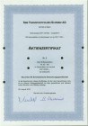 SCHWEIZ. Eisenbahnen / Bergbahnen / Trams etc. SBB Transportpolizei Schweiz AG. Namenaktie Fr. 1'000.-, 2010, Bern. 49 Namenaktien, ausgestellt auf di...