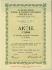 SCHWEIZ. Industrie / Energie. Alkoholfreie Weine & Konservenfabrik Meilen AG. Aktie Fr. 500.-, 1918, Bern. Vorzüglich / Extremely fine.
Dieses Untern...